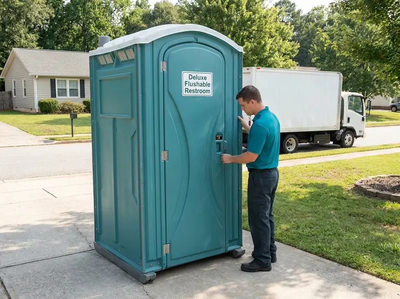 Deluxe Flushable Restrooms in Calhoun, GA